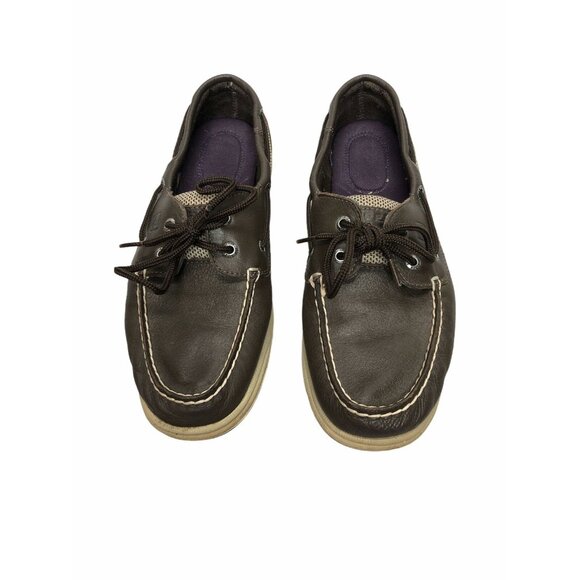 Sperry Top Sider Intrepid Brown Tan Boat Shoes Womens 7 M 9774803 Leather - Picture 2 of 11